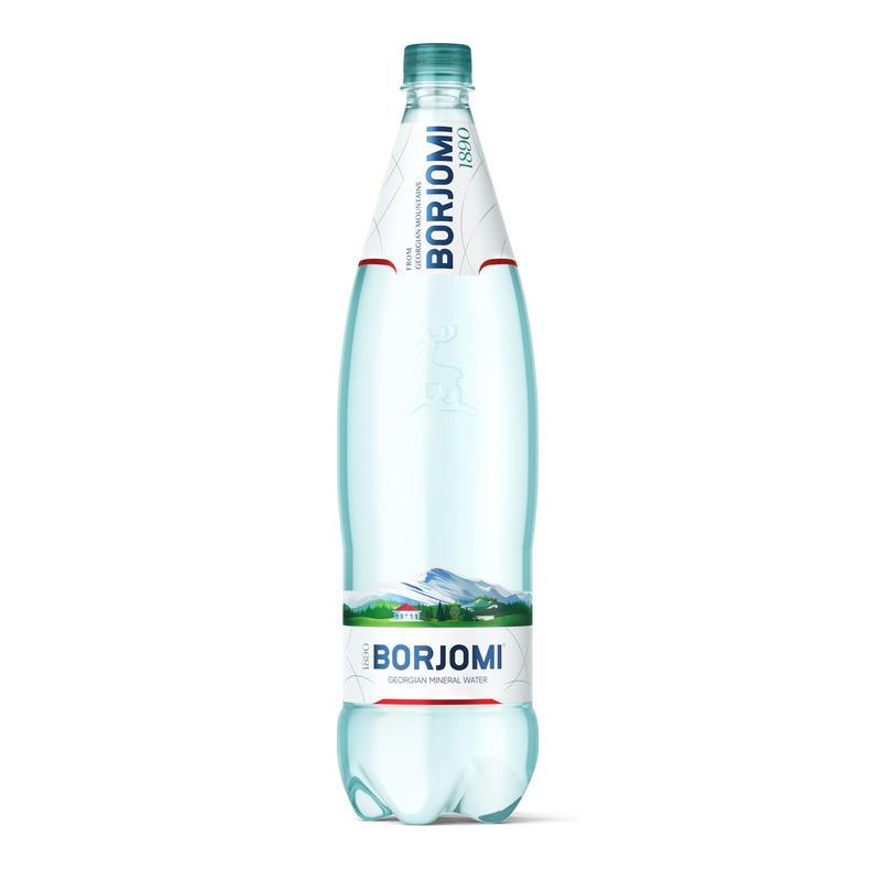 Вода минеральная Боржоми газированная 1.25 л (6 штук в упаковке)