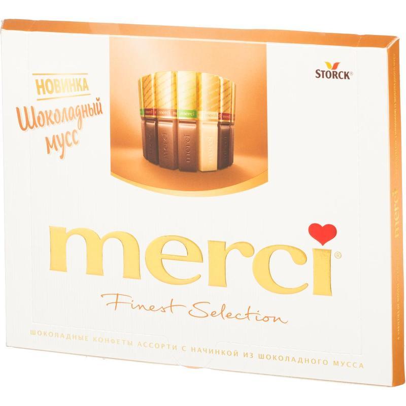 Шоколадные конфеты Merci шоколадный Мусс 210 г