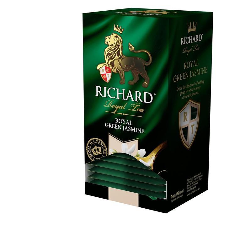 Чай Richard Royal Green Jasmine зеленый с жасмином 25 пакетиков
