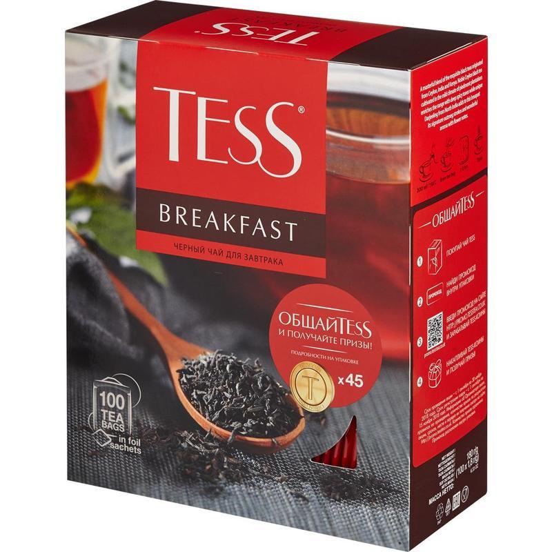 Чай Tess Breakfast черный 100 пакетиков