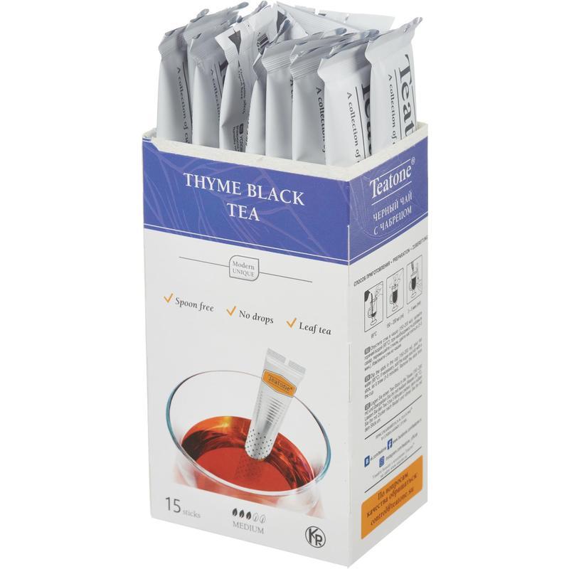 Чай Teatone Thyme черный с чабрецом 15 стиков