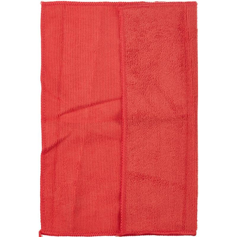 Салфетка хозяйственная ЭкоКоллекция микрофибра 30x30 см красная