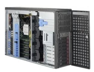 Supermicro SuperWorkstation GPU 4U 7049GP-TRT noCPU(2)Scalable/TDP 70-205W/ no DIMM(16)/ SATARAID HDD(8)LFF/ 2x10GbE/ 7xFH, M2/ 2x2200W
