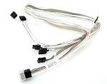 Supermicro CBL-SAST-0556 internal mini SAS HD to 4 SATA, 90/90/75/75cm w/75cm SB, S. 30AWG