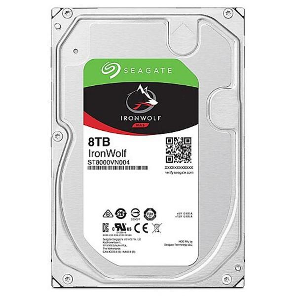 HDD SATA-III Seagate 8Tb, ST8000VN004, IronWolf Guardian NAS, 7200 rpm, 256Mb buffer (аналог ST8000VN0022)