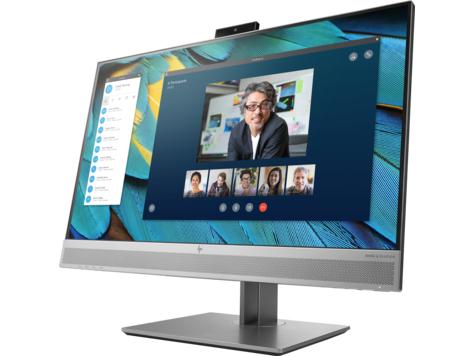 HP EliteDisplay E243m LED 23,8 Monitor 1920x1080, 16:9, IPS, 250 cd/m2, 1000:1, 5ms, 178°/178°, VGA, HDMI, DisplayPort, USB 3.0x2, Pop-up webcam, speakers, height, tilt, swivel, pivot, Black&Silver