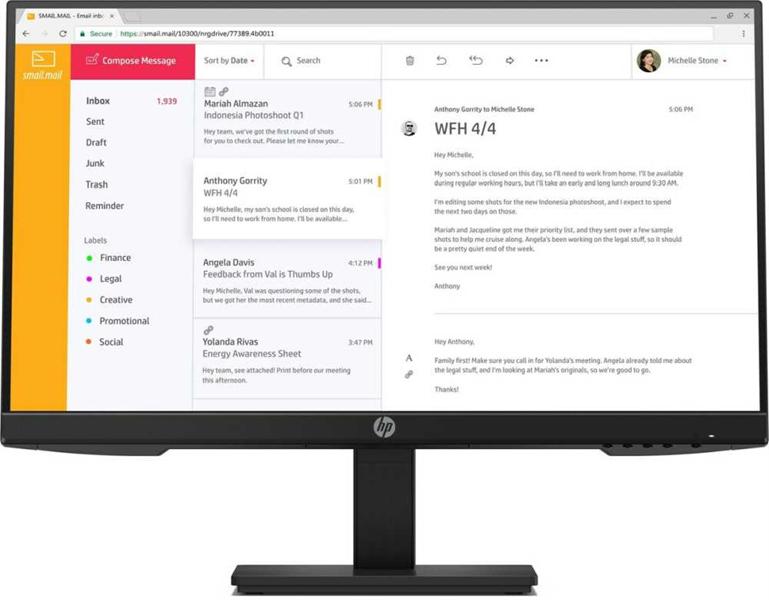 HP EliteDisplay P24h G4 23,8 FHD Monitor IPS, 250 cd/m2, 1000:1, 5ms, VGA, HDMI, DisplayPort, height, anti-glare, Plug and Play, Black