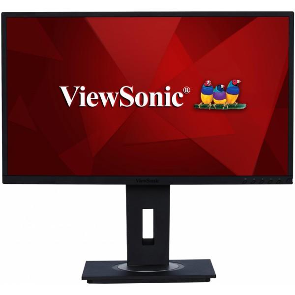 Viewsonic 23.8" VG2448 IPS SuperClear, 1920x1080, 5ms, 250cd/m2, 178°/178°, 50Mln:1, D-Sub, HDMI, DP, USB-Hub, колонки, Tilt, Swivel, Pivot, рег.по высоте, VESA, Black