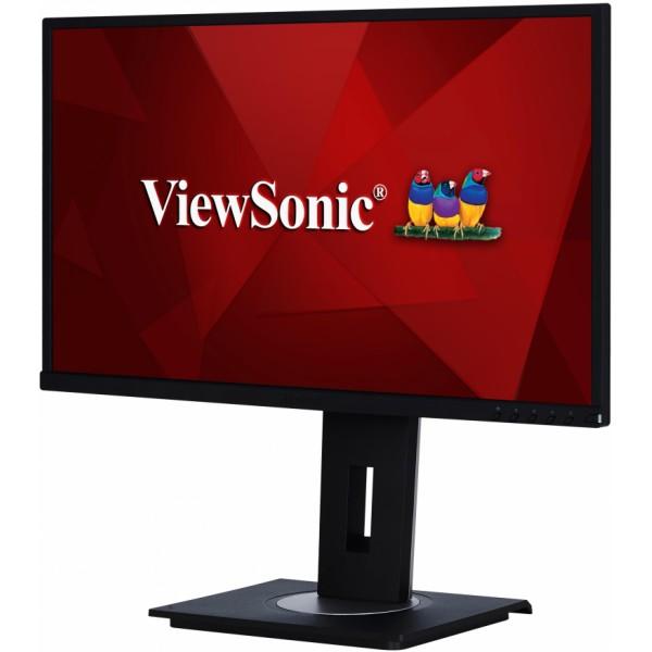 Viewsonic 23.8" VG2448 IPS SuperClear, 1920x1080, 5ms, 250cd/m2, 178°/178°, 50Mln:1, D-Sub, HDMI, DP, USB-Hub, колонки, Tilt, Swivel, Pivot, рег.по высоте, VESA, Black