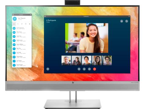 HP EliteDisplay E273m 27 Monitor 1920x1080, 16:9, IPS, 250 cd/m2, 1000:1, 5ms, 178°/178°, USB-C, VGA, HDMI, USB 3.0x2, DisplayPort, Pop-up webcam, speakers, height, tilt, swivel, pivot, Black&Silver