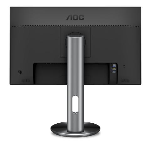 27" AOC U2790PQU 3840x2160 IPS LED 16:9 5ms 2*HDMI DP 2xUSB3.0 50M:1 178/178 350cd HAS Pivot Tilt Swivel Speakers Grey