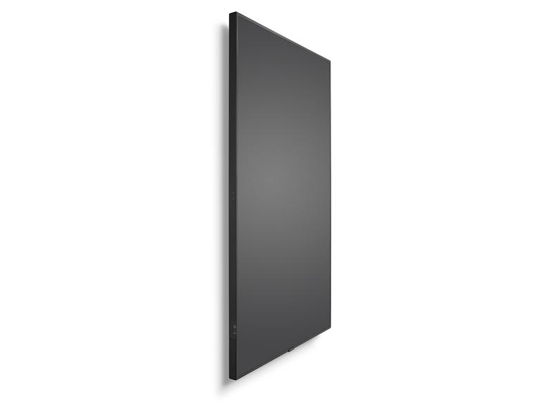 NEC 86" V864Q PG V Series large format display, UHD, 500cd/m2, Edge LED backlight, 24/7 proof, OPS Slot, CM Slot, Media Player, 6mm protective glass with double sided AR coating