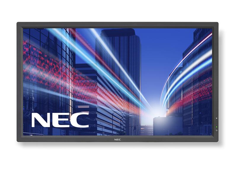 NEC 32" V323-3 Bk/Bk V-Series large format display, 450cd/m, Edge LED backlight, 24/7 proof, OPS slot