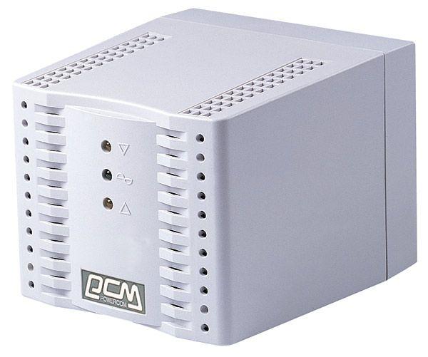Powercom Voltage Regulator, 1200VA, White, Schuko (95255)