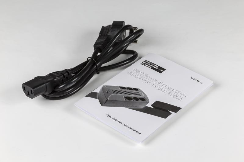 IRBIS UPS Personal plus  600VA/360W, Line-Interactive, AVR, 6xSchuko outlets(3 Surge & 3 batt.), 2 USB charger, 2 year warranty