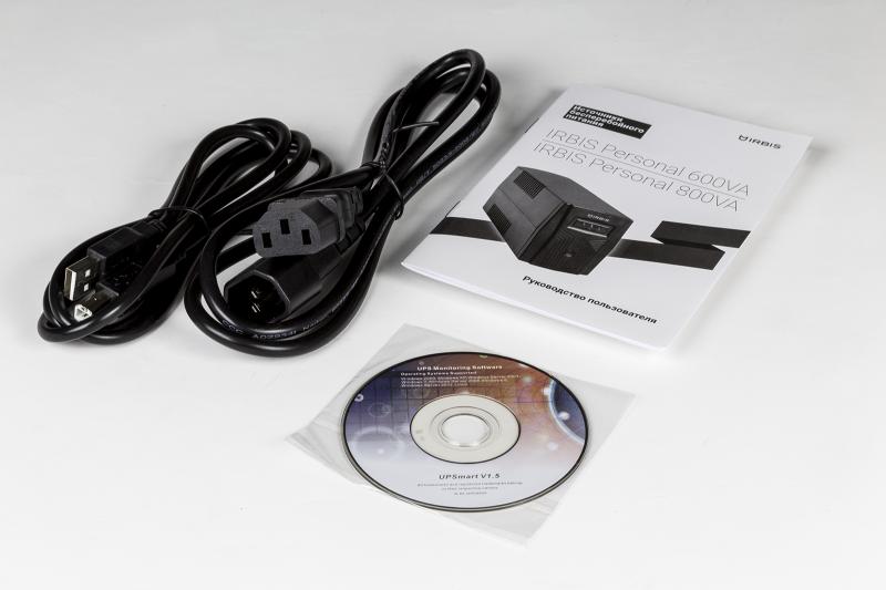 IRBIS UPS Personal  800VA/480W, Line-Interactive, AVR, 3xC13 outlets, USB, 2 year warranty