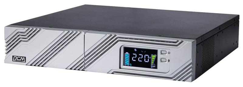 Powercom Smart-UPS SMART RT, Line-Interactive, 1000VA/900W, Rack/Tower, IEC 8*C13, Serial+USB, SNMP Slot, подкл. доп. Батарей (1157673)