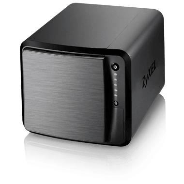 Сетевое хранилище Zyxel NAS542 на 4 диска (до 12 ГБ каждый), 2xLAN GE, Link Aggregation, 3xUSB3.0, слот для карт SD/XC