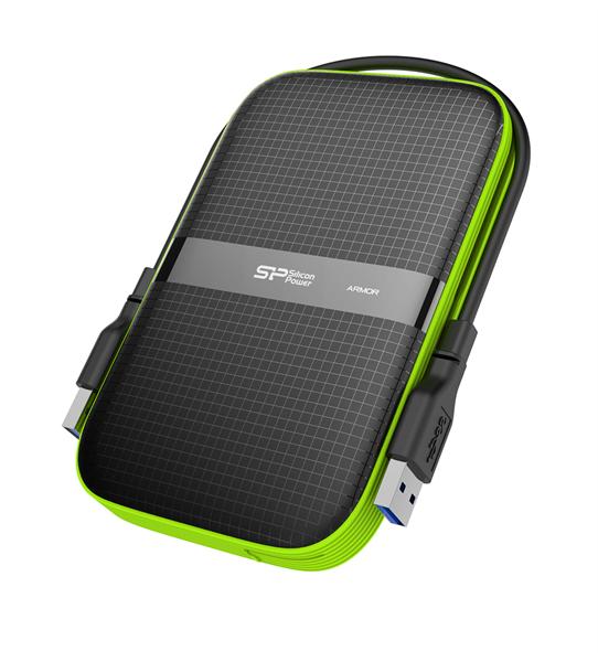 Portable Hard Disk Silicon Power Armor A60 3Tb, USB 3.1 , Shockproof, Anti-Scratch, Water-resistant, Black