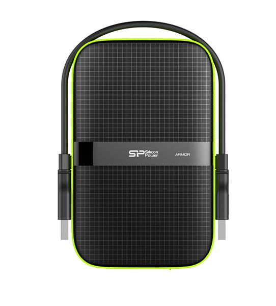 Portable Hard Disk Silicon Power Armor A60 3Tb, USB 3.1 , Shockproof, Anti-Scratch, Water-resistant, Black