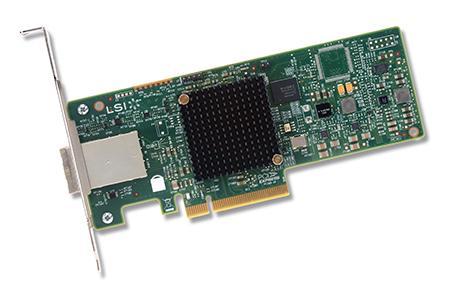 LSI HBA SAS9300-8E (H5-25460-00) (PCI-E 3.0 x8, LP, EXTERNAL) SGL SAS12G, 8port (2*extSFF8644), Каб.отдельно (аналог LSI00188/H5-25086-01)