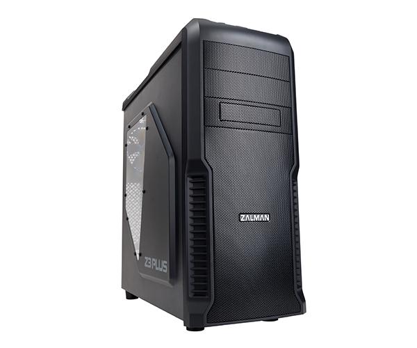 ZALMAN Z3 PLUS, ATX, BLACK, WINDOW, 2x5.25", 5x3.5", 1x2.5", 2xUSB2.0, 1xUSB3.0, FRONT 1x120mm, REAR 1x120mm, TOP 2x120mm