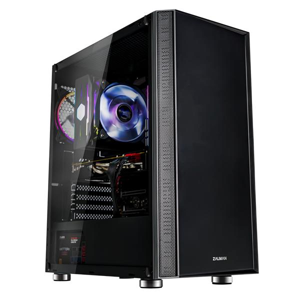 ZALMAN R2, ATX, BLACK, WINDOW, 2x3.5", 2x2.5", 2xUSB2.0, 1xUSB3.0, RGB FAN CONTROLLER, REAR 1x120mm RGB