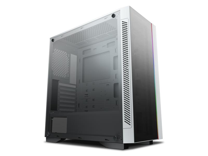 Deepcool MATREXX 55 V3 ADD-RGB WH без БП, большое боковое окно, RGB LED спереди, белый, ATX
