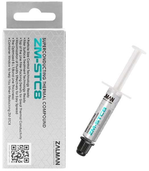 Zalman ZM-STC8 superconducting thermal compound, thermal conductivity 8.3W/m-k, viscosity 350-480Pa.s