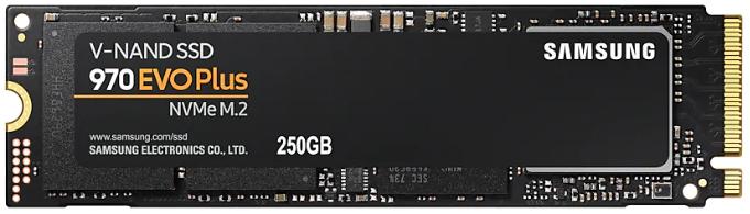 SSD M.2 (PCI-E NVMe) 250 Gb Samsung 970 EVO plus (R3500/W2300MB/s) (MZ-V7S250BW analog MZ-V7E250BW, MZ-V6E250BW)