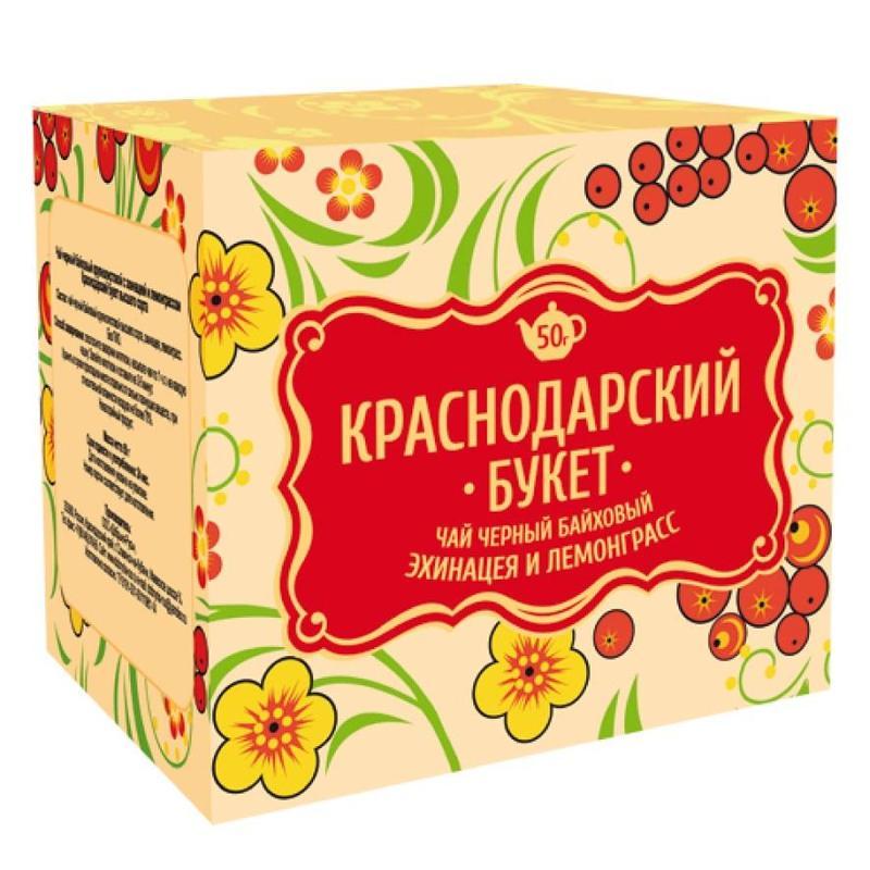 Чай подарочный Краснодарский букет черный ассорти 300 г