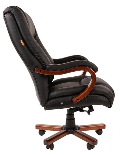Офисное кресло Chairman 503 кожа, черн.