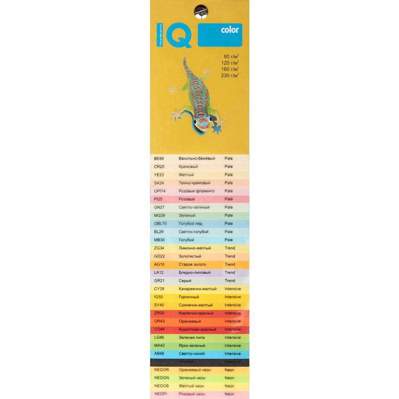 Бумага цветная для печати IQ Color розовая пастель (А4, 80 г/кв.м, 500 листов)