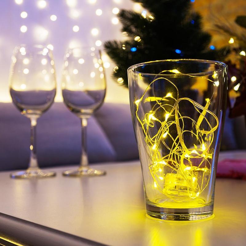 Гирлянда светодиодная Neon-Night Роса линия желтый свет 20 светодиодов (2 м)