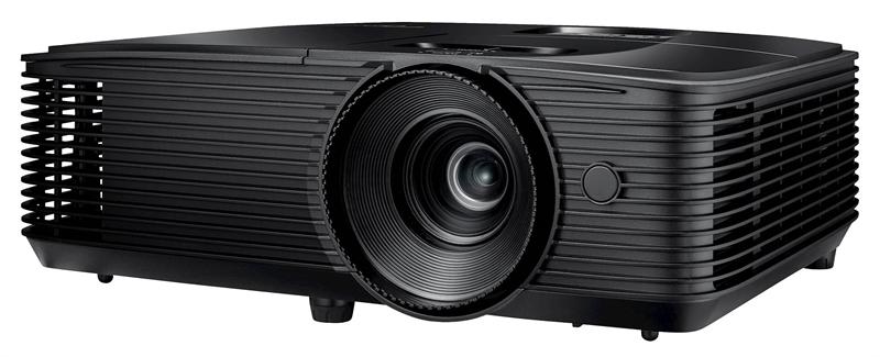 Optoma DS322e (DLP, SVGA 800x600, 3800Lm, 22000:1, HDMI, VGA, Composite video, Audio-in 3.5mm, VGA-OUT, Audio-Out 3.5mm, 1x10W speaker, 3D Ready, lamp 6000hrs, Black, 3.0kg) (replace DS318e)