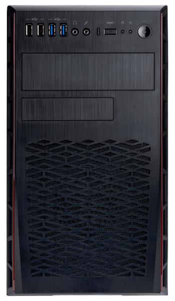 Mini Tower InWin EMR065 500W RB-S500HQ70 U3.0*2+U2.0*2 A(HD) +intrusion switch mATX Black