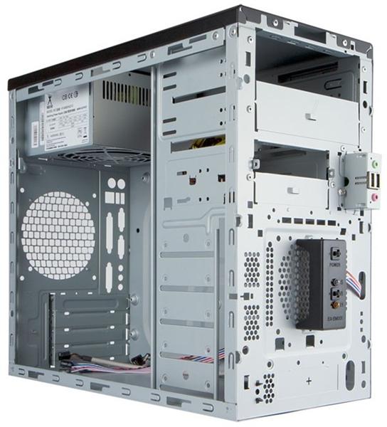 Mini Tower InWin EMR065 500W RB-S500HQ70 U3.0*2+U2.0*2 A(HD) +intrusion switch mATX Black