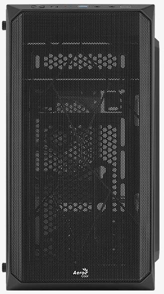 Aerocool Cs-107-A-BK-v1 (mATX, без БП, Window, USB3.0 x1, USB2.0 x1, 12cm black fan x1)