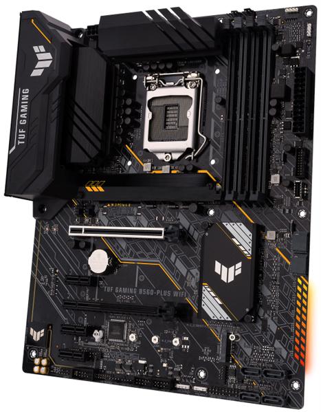 ASUS TUF GAMING B560-PLUS WIFI, LGA1200, B560, 4*DDR4, HDMI+DP, CrossFireX, SATA3 + RAID, Audio, Gb LAN, USB 3.2*8, USB 2.0*4, COM*1 header (w/o cable), ATX ; 90MB1740-M0EAY0