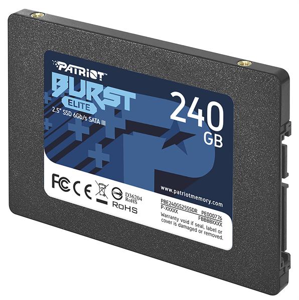 PATRIOT SSD BURST ELITE 240Gb SATA-III 2,5”/7мм PBE240GS25SSDR