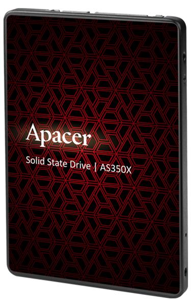 Apacer SSD PANTHER AS350X 512Gb SATA 2.5" 7mm, R560/W540 Mb/s, IOPS 80K, MTBF 1,5M, 3D NAND, Retail (AP512GAS350XR-1)