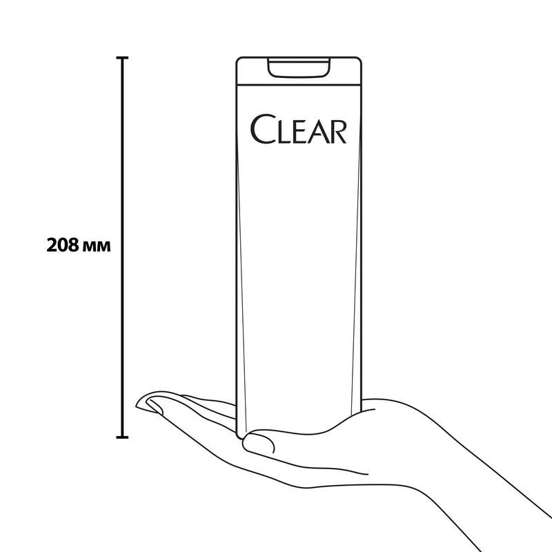 Шампунь против перхоти Clear 2в1 Антибактериальный эффект 380 мл