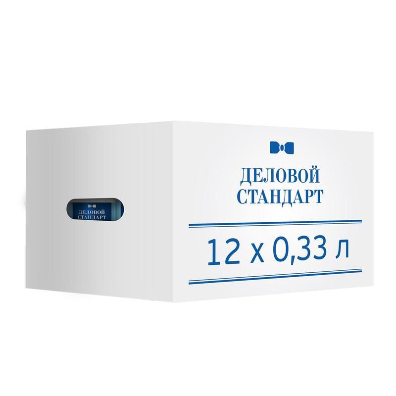 Вода питьевая Деловой стандарт негазированная 0.33 л (12 штук в упаковке)
