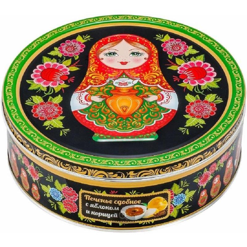 Печенье сдобное Сладкая Сказка Матрешка с яблоком и корицей 400 г