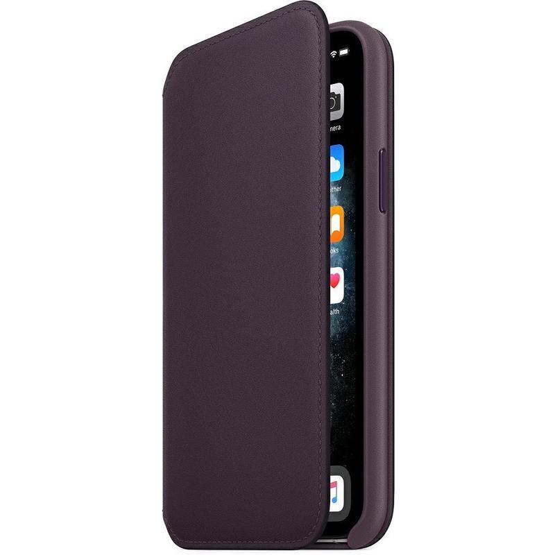 Чехол - книжка Apple Leather Folio для iPhone 11 Pro спелый баклажан (MX072ZM/A)