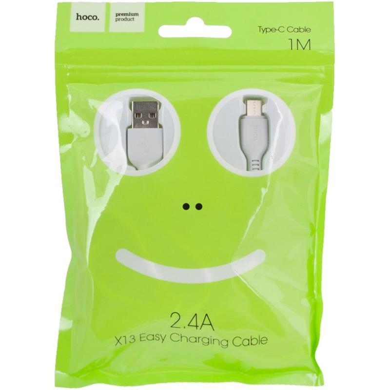 Кабель LP USB 2.0 - USB Type-C 1 метр Hoco X13 белый 0L-00037532