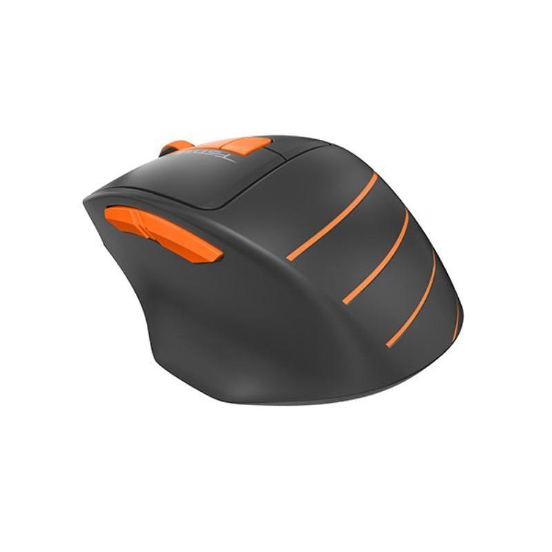 Мышь компьютерная A4 Fstyler FG30 серая/оранжевая