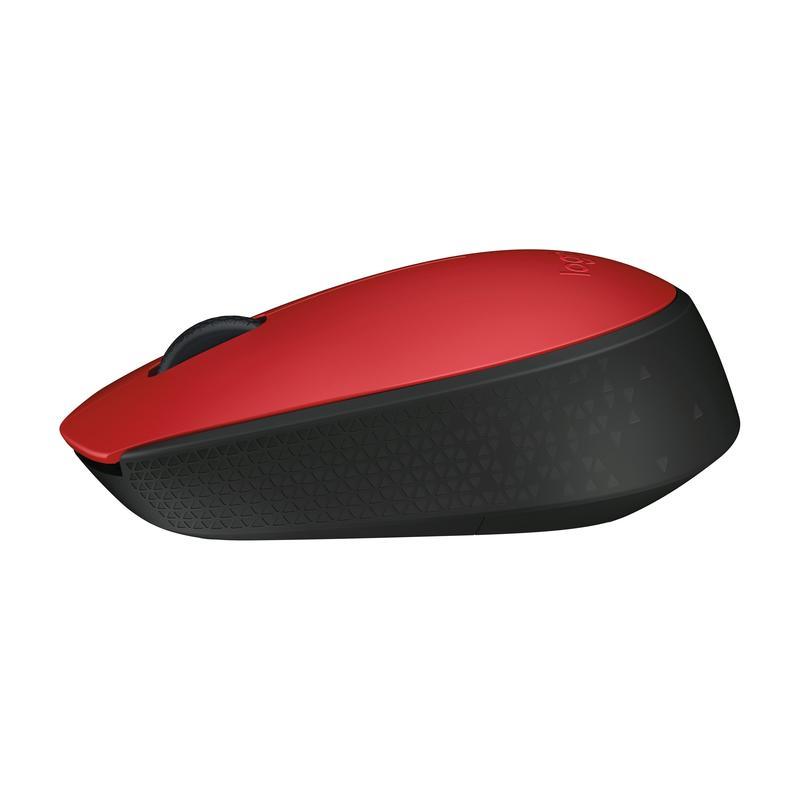 Мышь компьютерная Logitech M171 красная