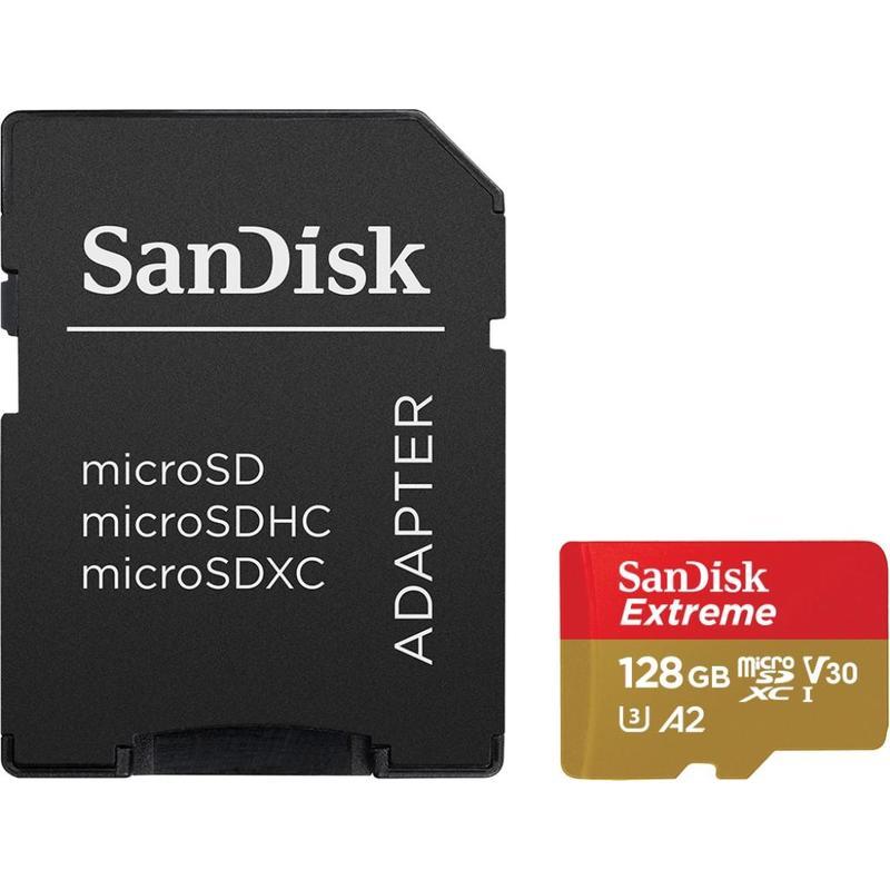 Карта памяти 128 ГБ microSDXC SanDisk Extreme Class 10 (SDSQXA1-128G-GN6MA)