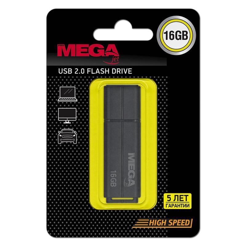 Флеш-память USB 2.0 16 Гб Promega jet (PJ-FD-16GB-Black)
